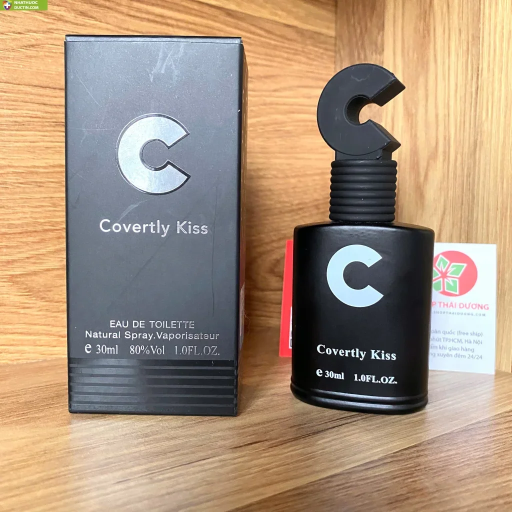 Nước hoa kích dục nữ Covertly Kiss thiết kế sang trọng