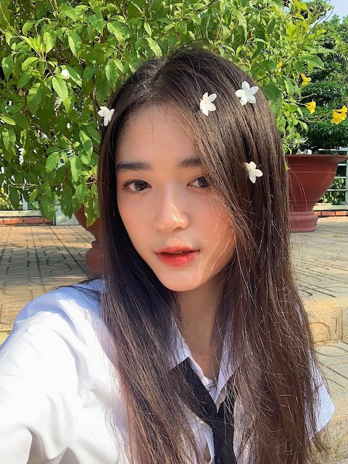 Ảnh: Nữ sinh Bình Dương xinh đẹp được mệnh danh là 'Hot girl che nắng'