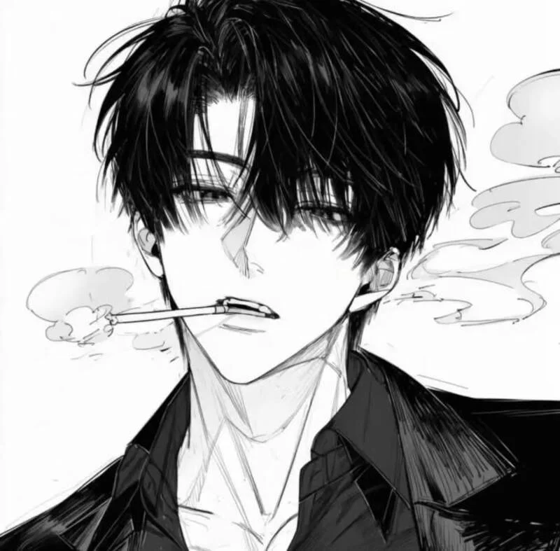 Ảnh anime trắng đen ngầu (3)