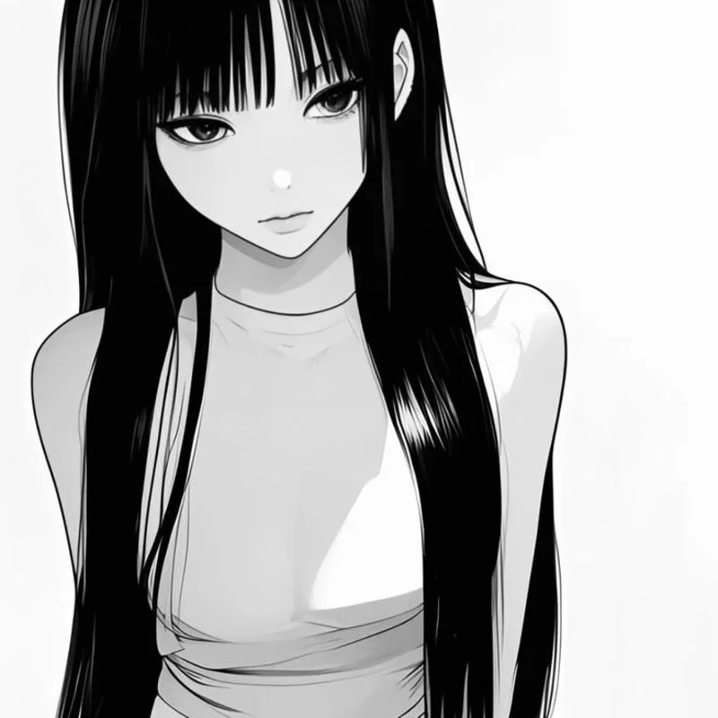 Ảnh anime trắng đen ngầu (4)