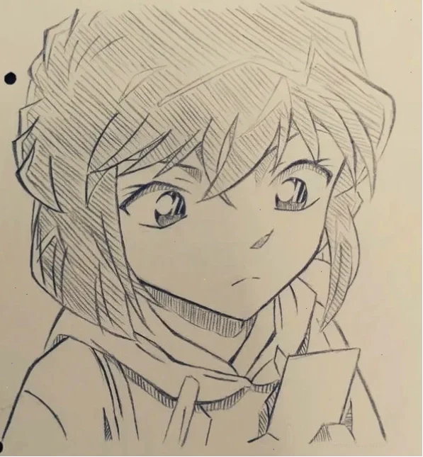 Hướng dẫn vẽ tranh anime nữ cổ trang bằng bút chì chi tiết (2)