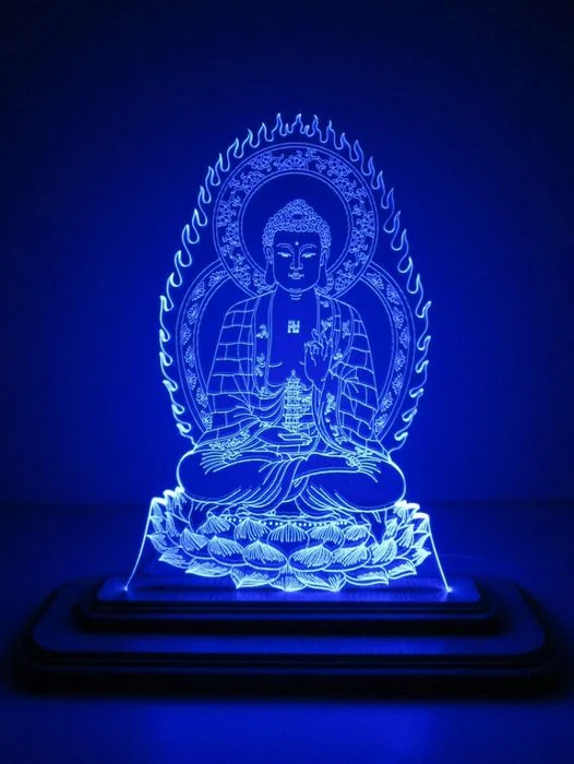 Đèn ngủ hình Phật phát sáng biểu tượng Phật bình an