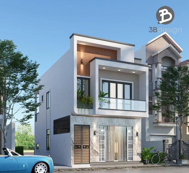35+ Mẫu thiết kế nhà ống 2 tầng đẹp hiện đại mới nhất 2026 - 3B Design