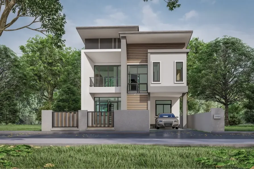 nhà 2 tầng hiện đại đơn giản (5)