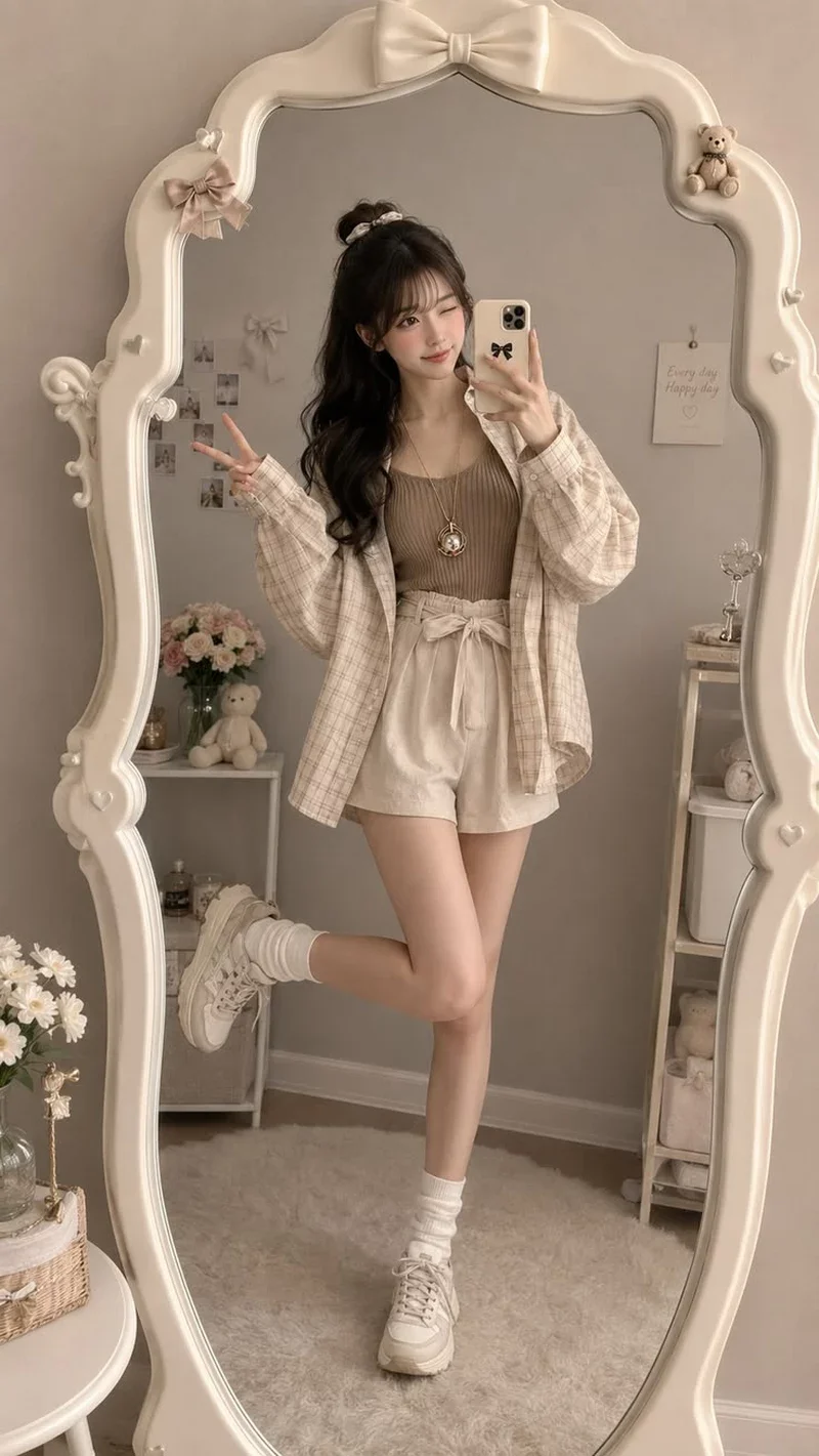 Ảnh Gái Xinh Douyin Phong Cách Đường Phố Thời Thượng