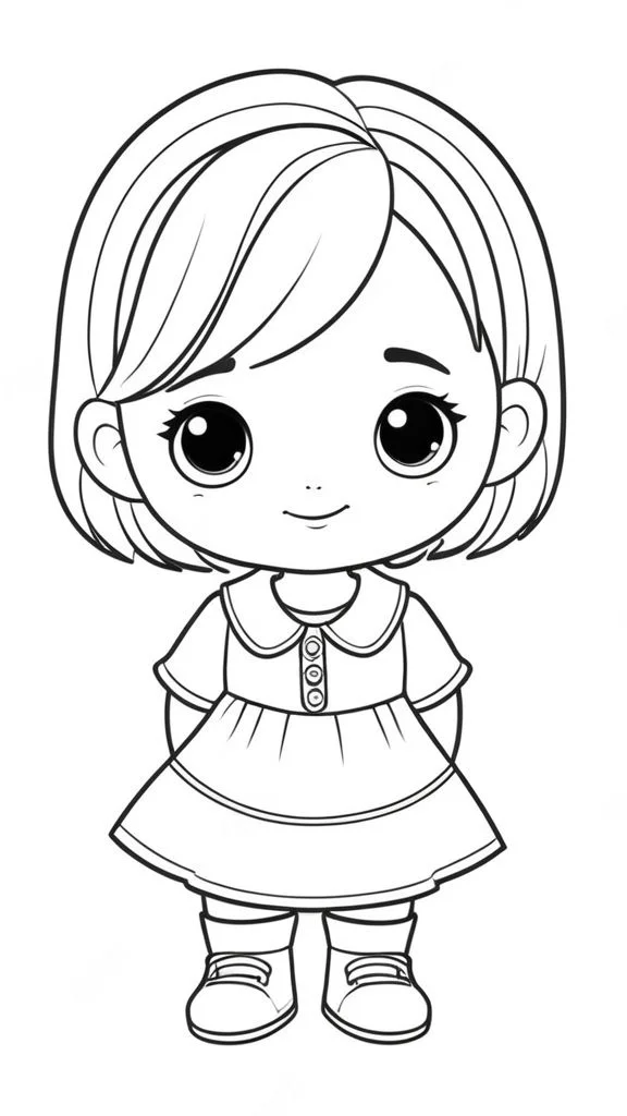 Tranh tô màu chibi 12