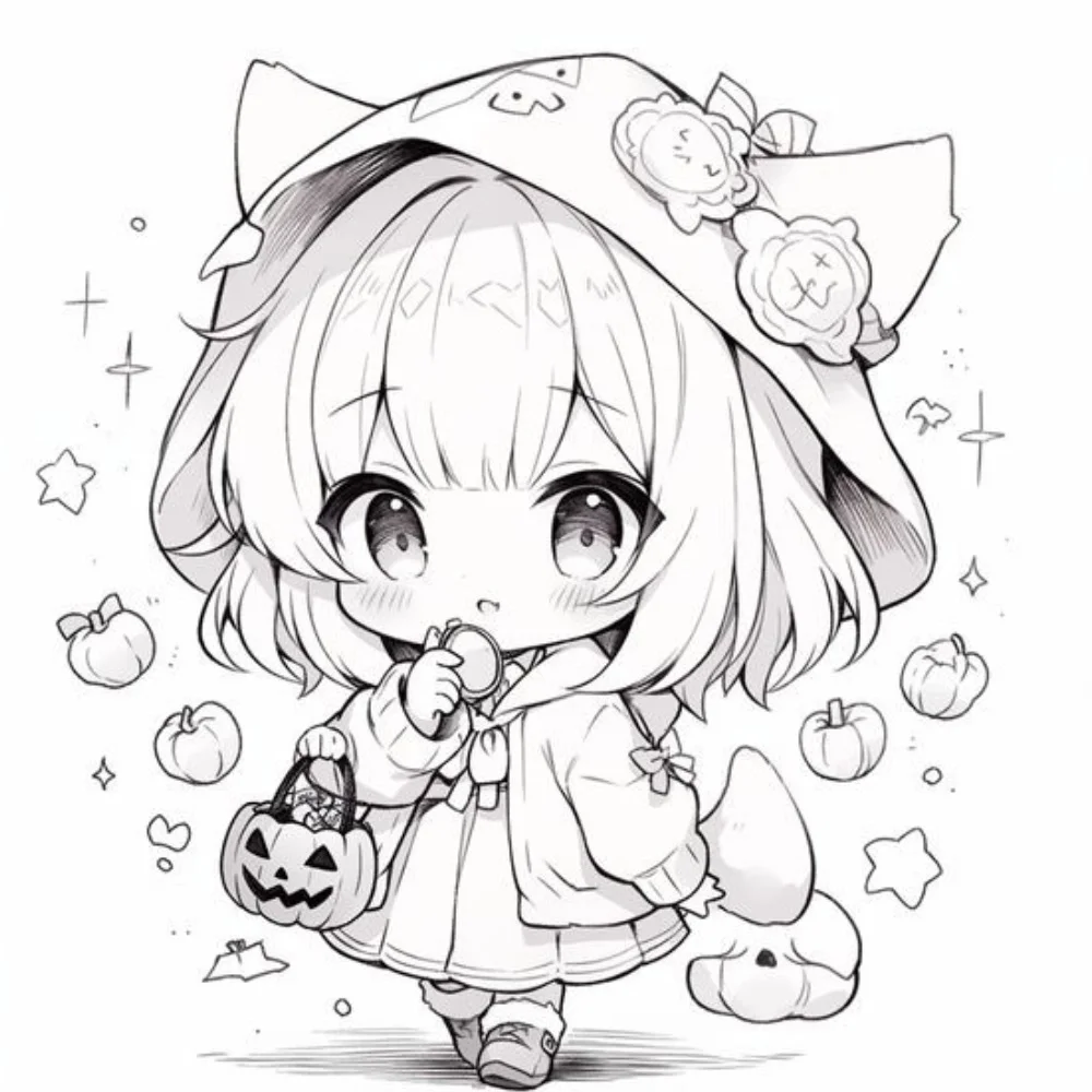 Thử ngay cách vẽ chibi nữ cute từng bước đơn giản