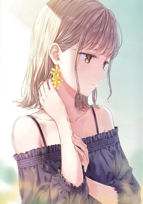 Cô gái anime xinh đẹp làm ảnh nền tiktok phong cách nhẹ nhàng