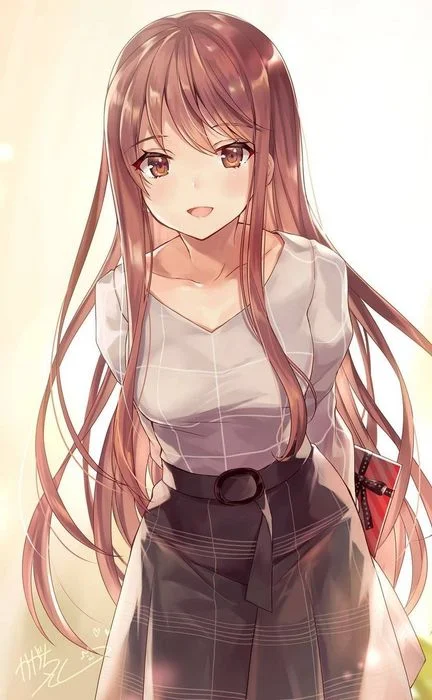 cô gái anime dịu dàng làm ảnh nền tiktok