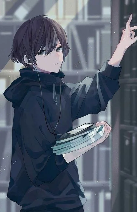 chàng trai anime mặc hoodie làm ảnh nền tiktok