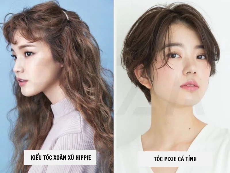 Kiểu tóc xoăn xù hippie - Tóc pixie cá tính