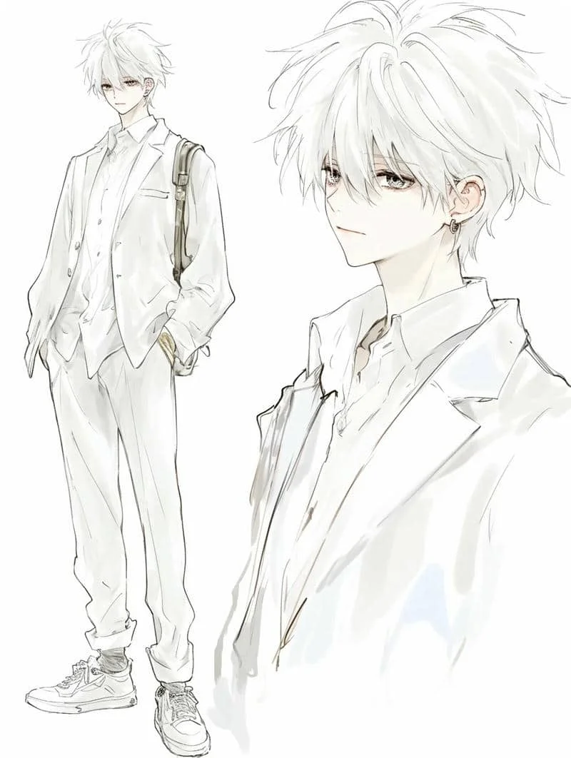 tranh vẽ người anime
