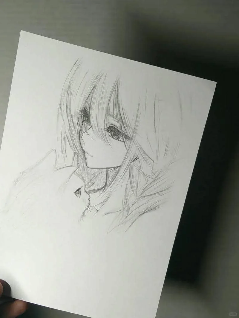 vẽ tranh con người anime