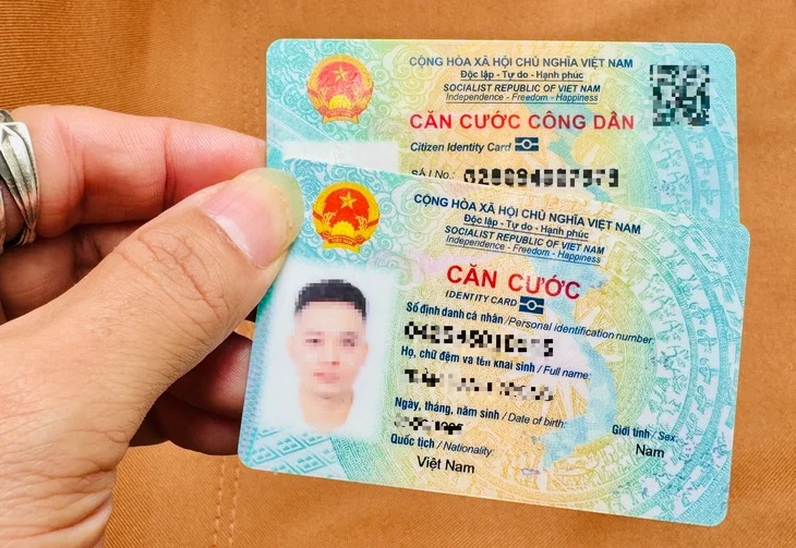 Ví dụ về ảnh cccd giả hoặc thẻ căn cước công dân Việt Nam mẫu