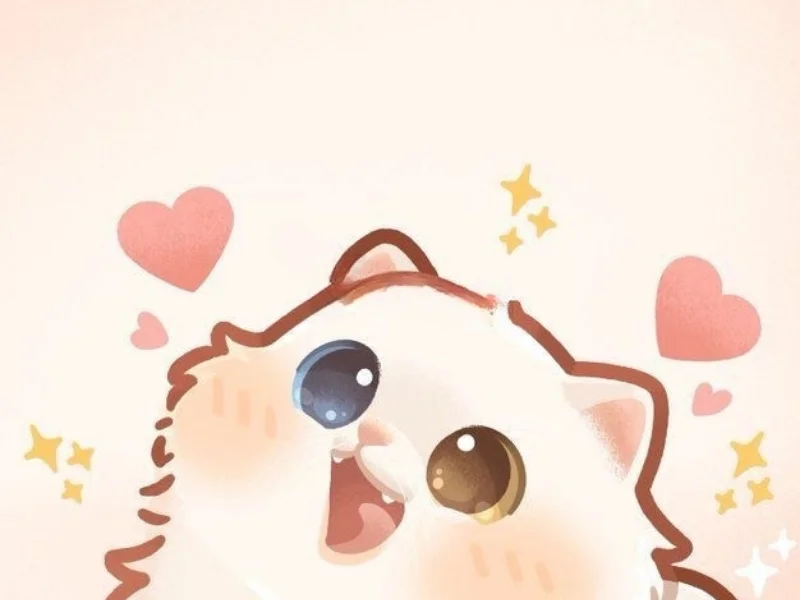 Hình chibi con mèo cute