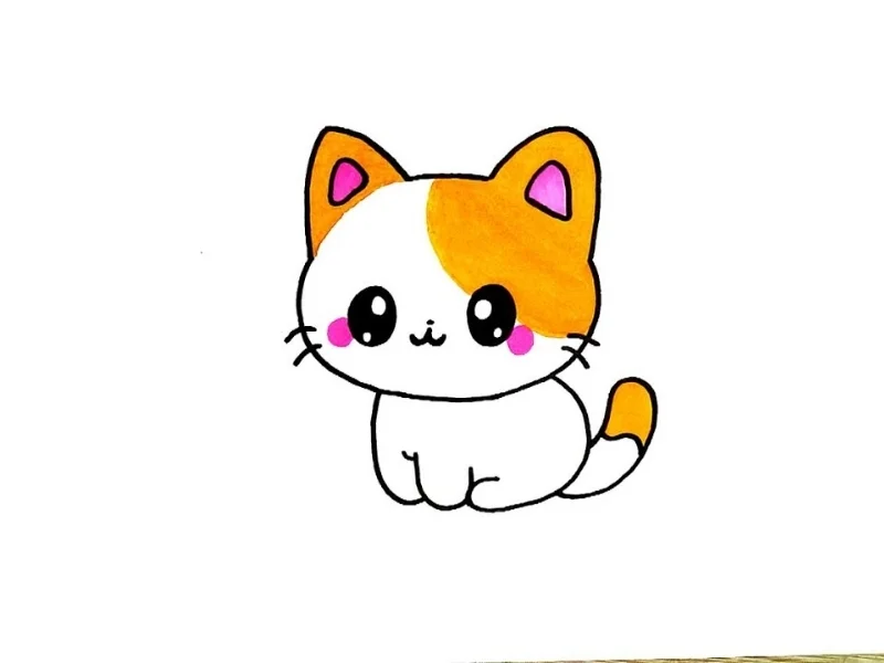 Hình chibi mèo cute
