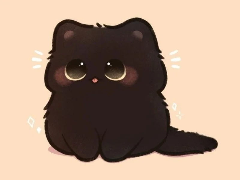 Ảnh con mèo chibi cute