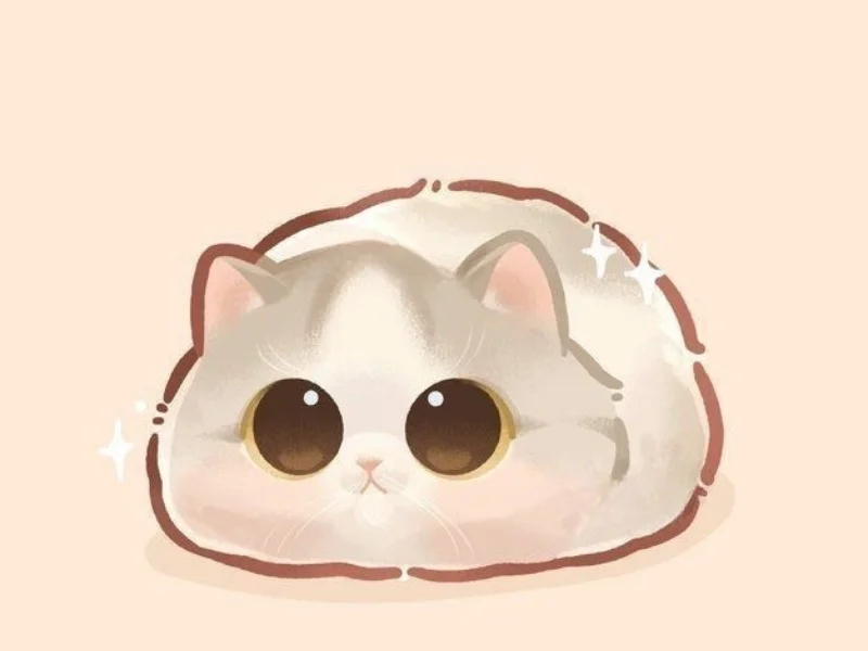 Hình con mèo chibi cute