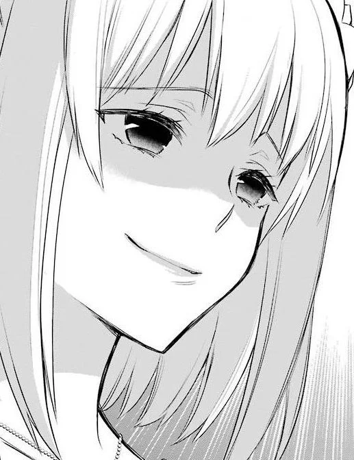 Nhân vật manga nữ cười mỉa mai khinh bỉ