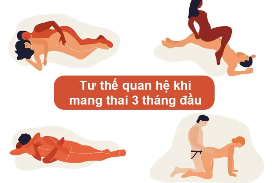 Hướng dẫn 8 tư thế quan hệ khi mang thai 3 tháng đầu