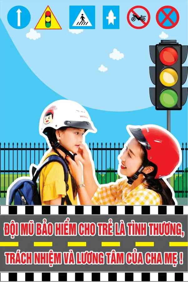 16+ Mẫu Poster An Toàn Giao Thông Tuyên Truyền Ấn Tượng | Thế Giới Backdrop