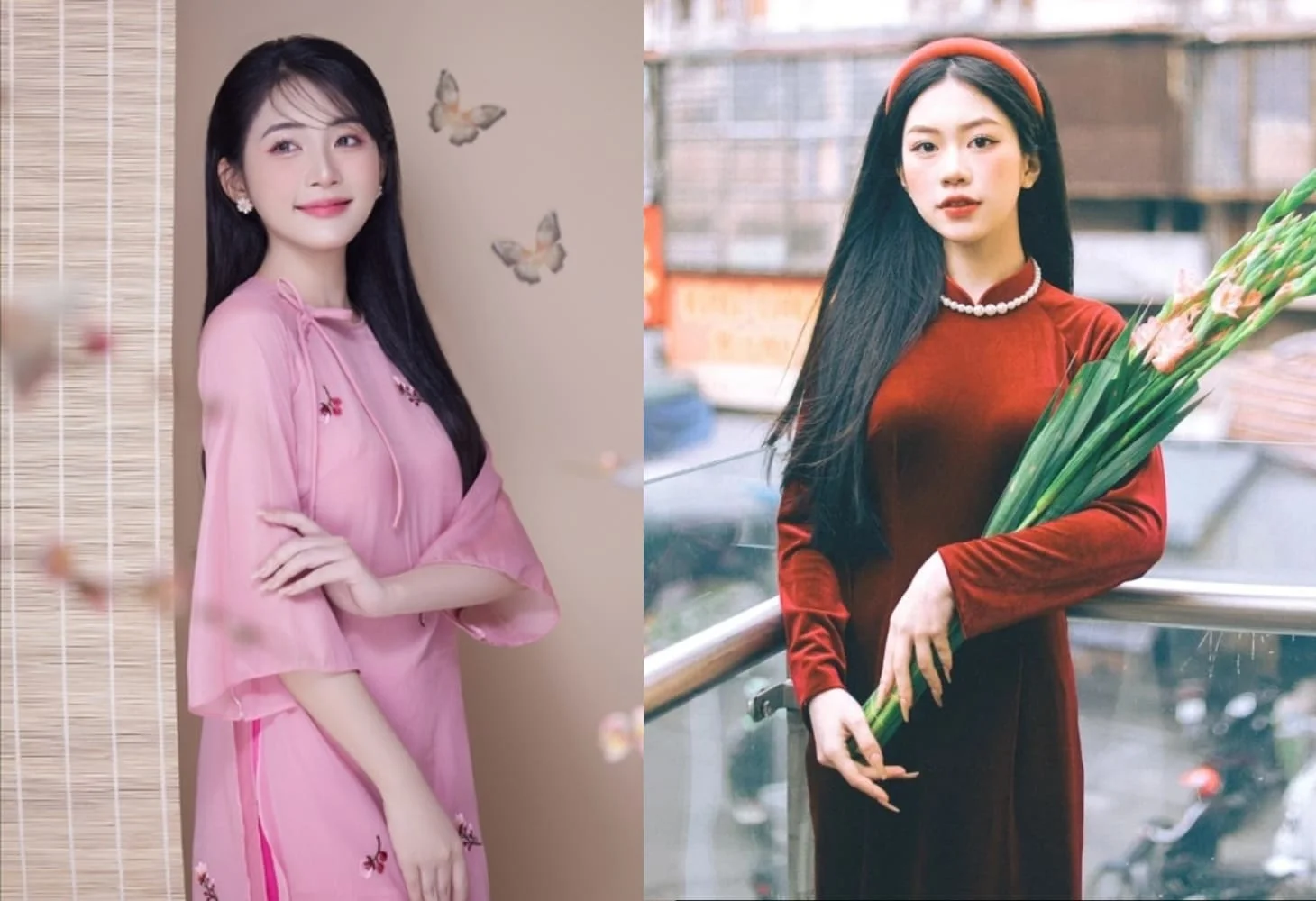 20+ Kiểu tóc mặc áo dài đón Tết 2026 xinh đẹp, trẻ trung, thanh lịch (3)