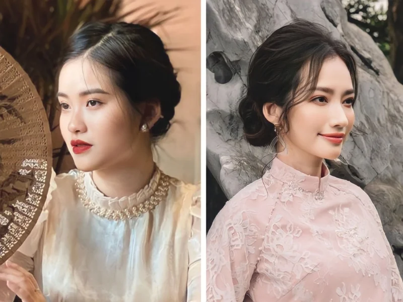 Top 15+ kiểu tóc mặc áo dài tôn dáng và cực duyên dáng