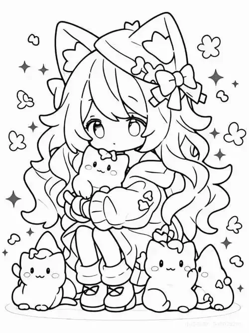 70 Ảnh Chibi Nữ Cute Đơn Giản Dễ Vẽ với biểu cảm lí lắc dễ thương
