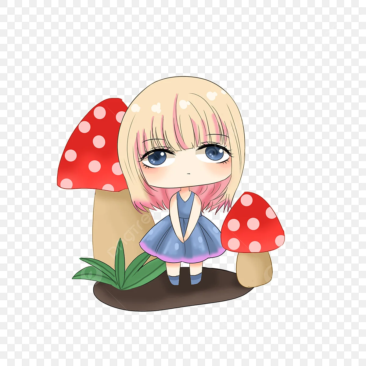 Hình ảnh Anime Cô Gái Dễ Thương Nấm Dễ Thương Phim Hoạt Hình Vẽ Tay Nhân Vật Avatar Phiên Bản Q PNG , Anime, Nữ Sinh, Nấm PNG miễn phí tải tập