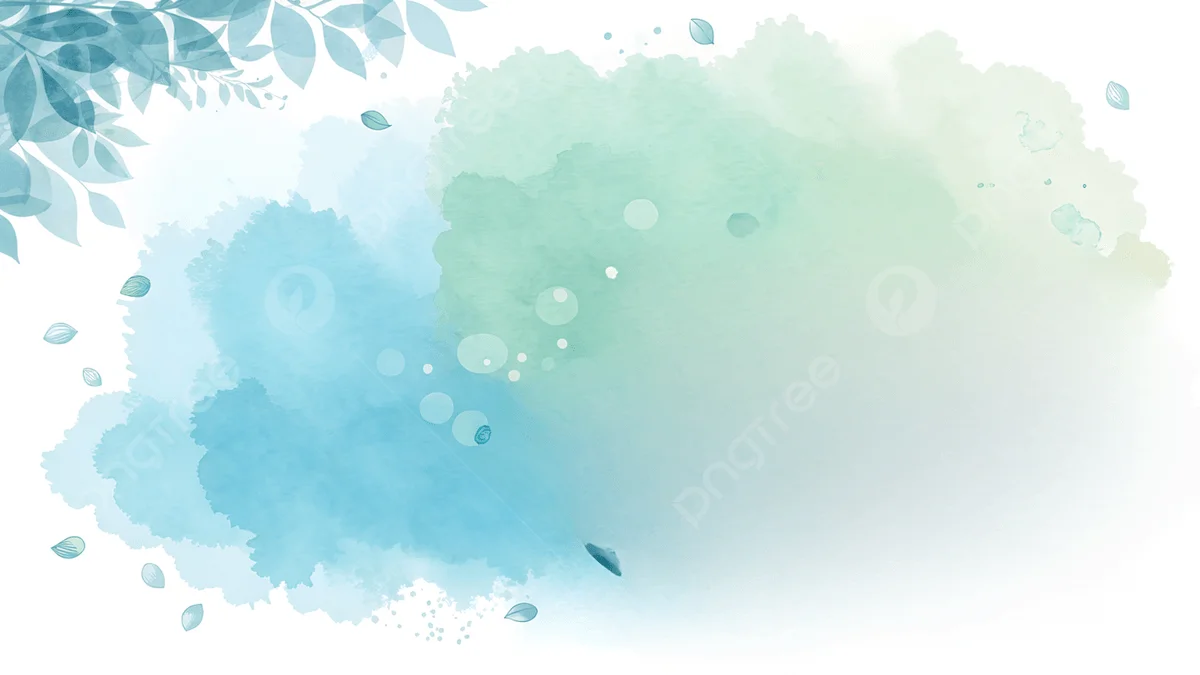 hình nền powerpoint màu nước xanh dịu nhẹ
