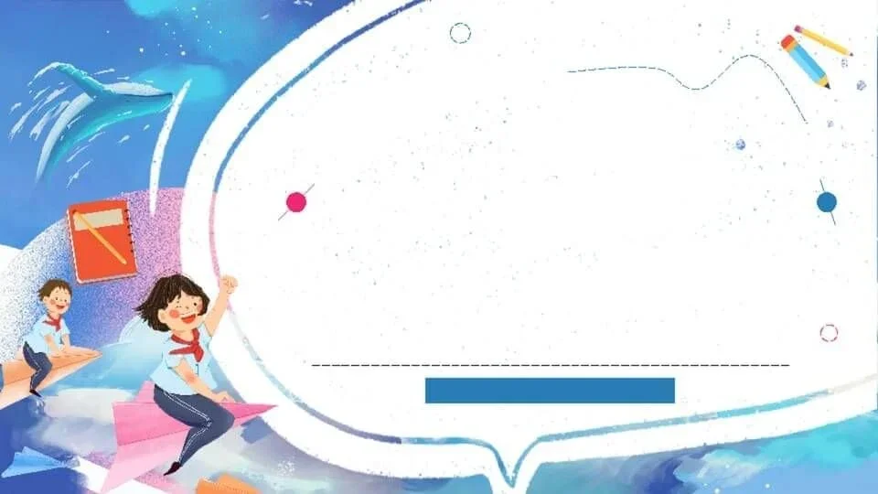 Hình nền powerpoint chủ đề học đường vui nhộn
