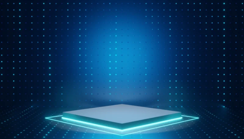 Hình nền powerpoint sân khấu ánh sáng neon hiện đại