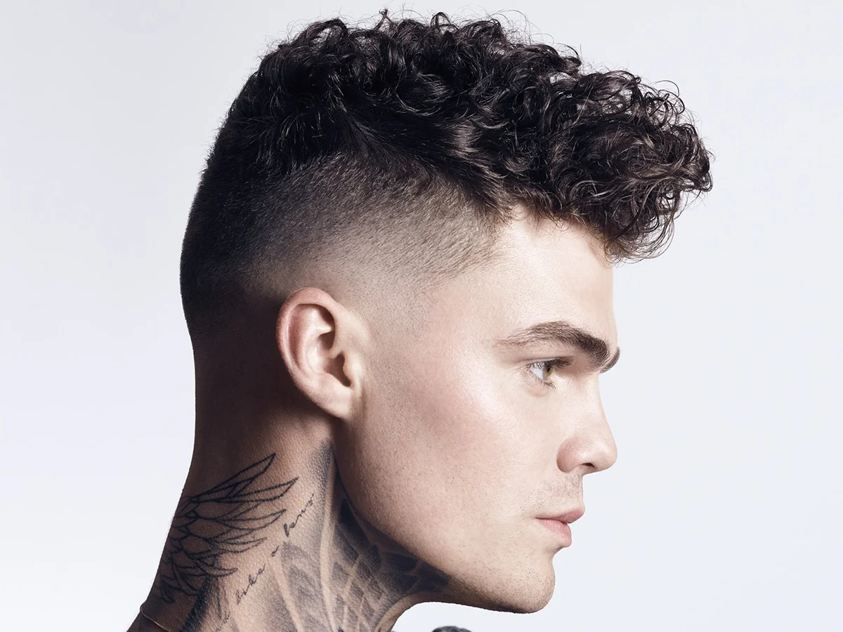High Fade Curly Hair