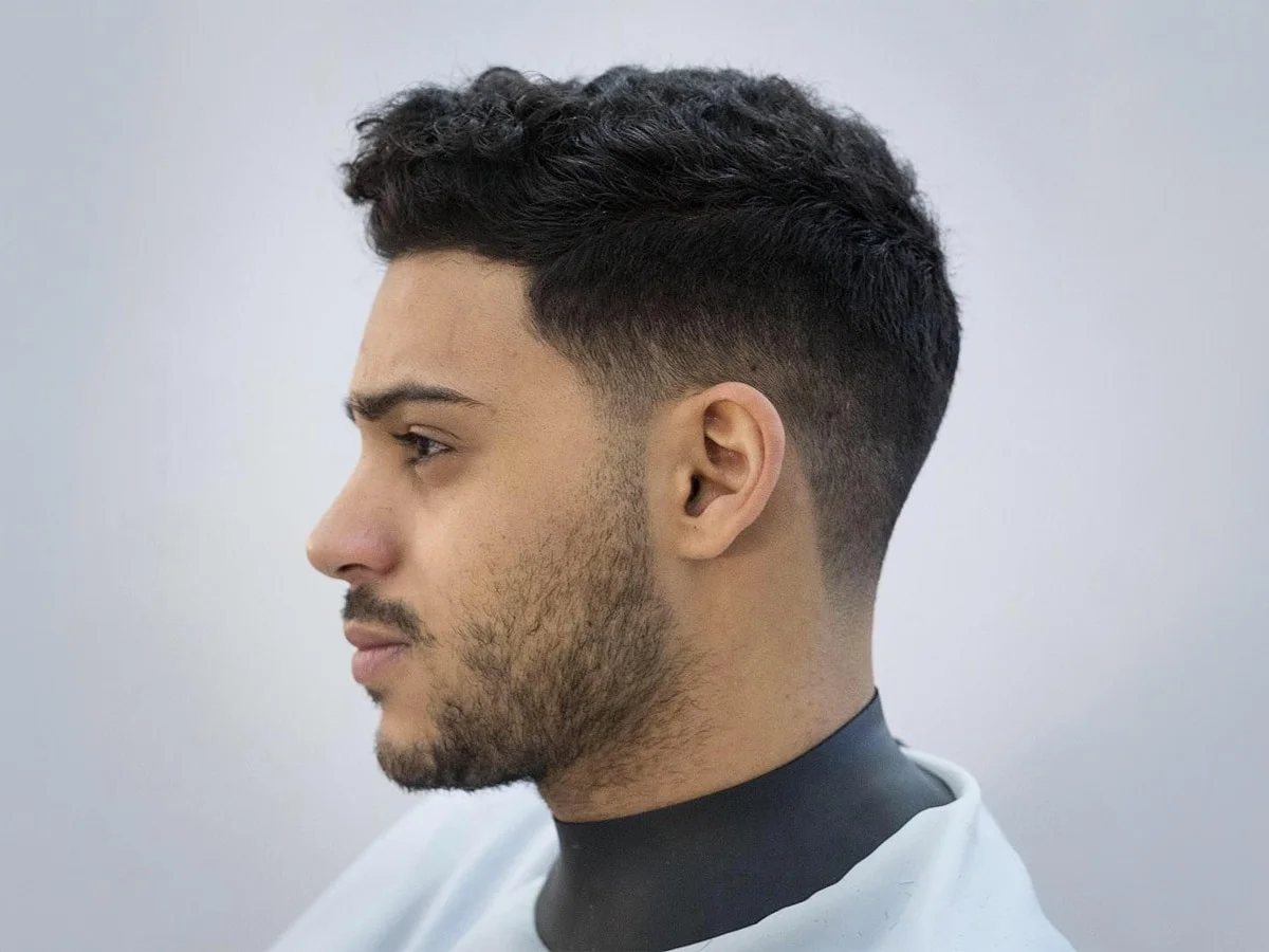 Short haircuts for men - Drop Fade with Tapered Neckline
