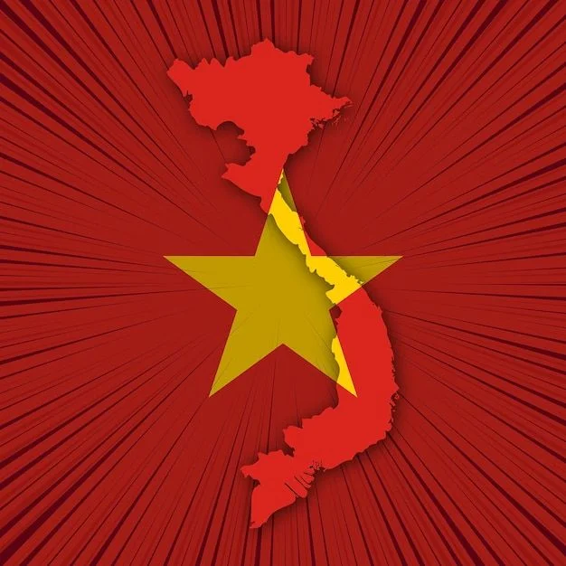hình ảnh lá cờ việt nam kết hợp bản đồ đất nước đầy tự hào