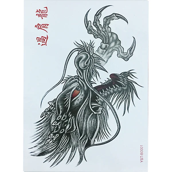 Hình xăm nửa lưng đầu rồng cực đẹp -
